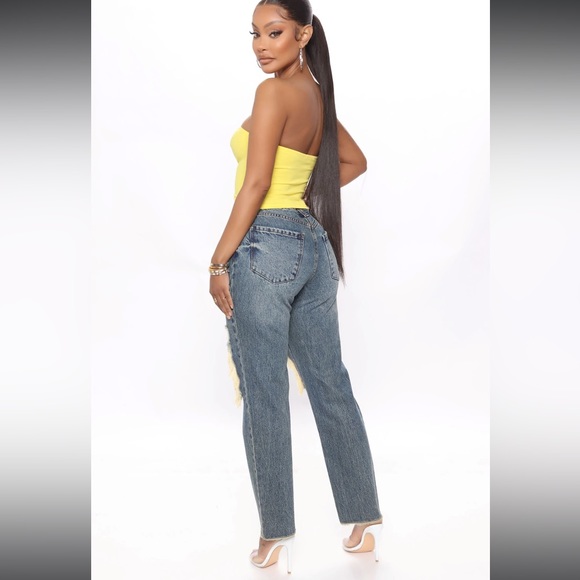 Fashion Nova Memory of Me High Rise Denim Mom Jeans SZ 7 - Picture 3 of 4